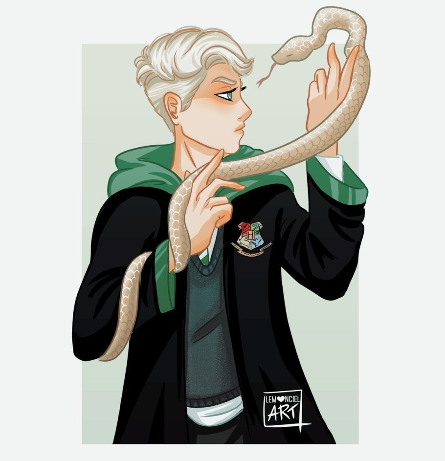 Драко Малфой Слизерин арт