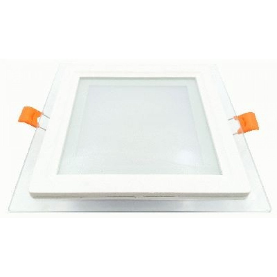 Ecola св-к встр. Св/д даунлайт 12w 4200k квадрат стекло подсветка 4k 160x35 djrv12elc