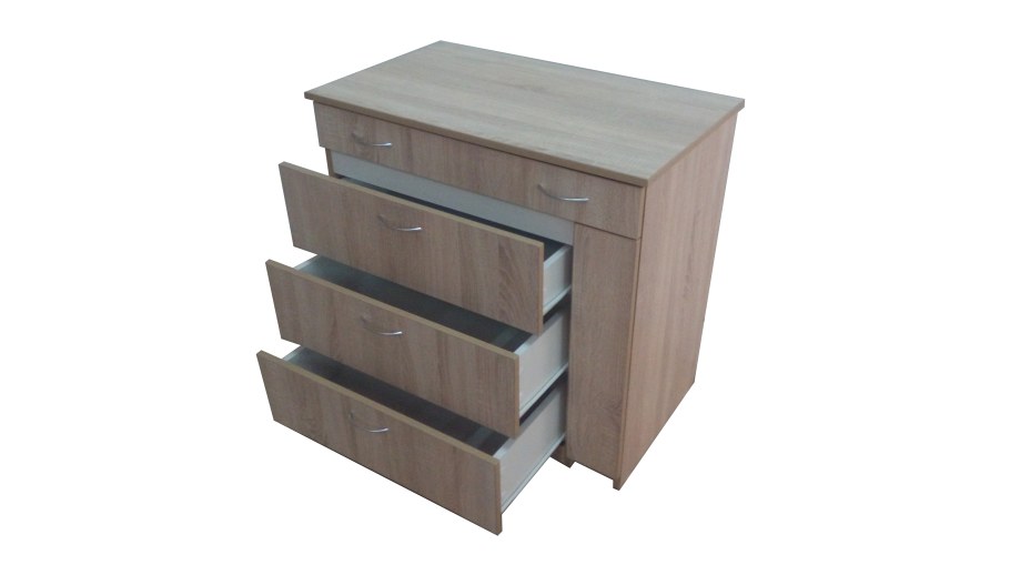 Комод-трансформер гриф (800*750*460), венге/дуб молочный