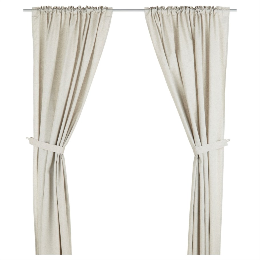 Guldzinnia ГУЛЬДЗИННИА гардины с прихватом 2 шт неокрашенный145x270 см