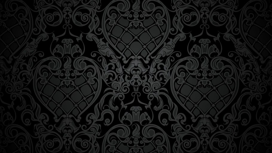 Черный фон с узорами
