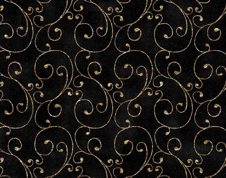 Черный фон с узорами