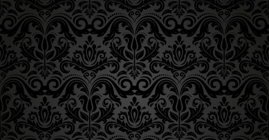 Черный фон с вензелями