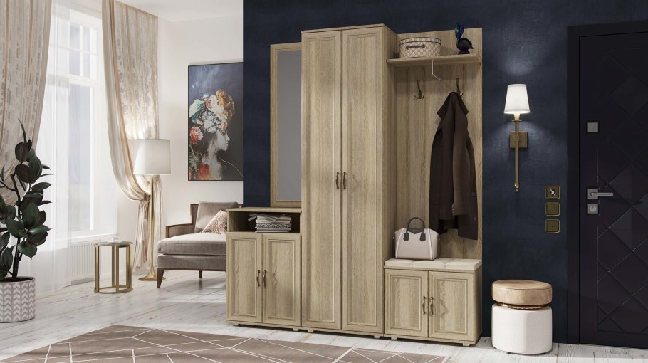 Модульная прихожая Норд, бежевый {4034136}