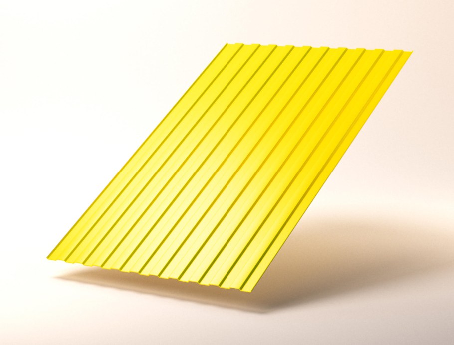 Профлист с8 цвет желтый