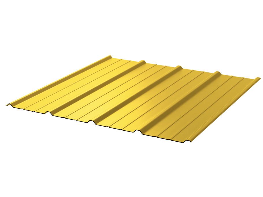 Профнастил полимер.сп20 0.45 1100/1150 ПЭ ral1018 6м