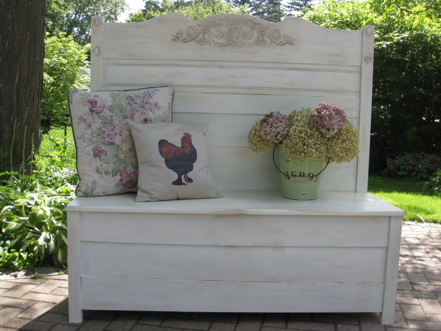 Деревянная скамья Винтаж