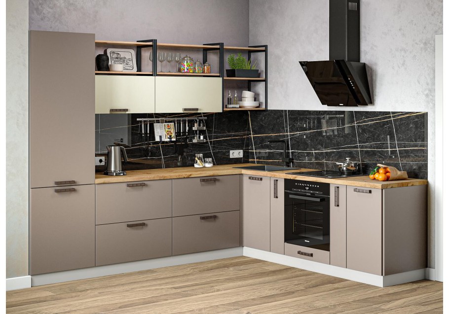 Кухня Ройс ваниль софт грей