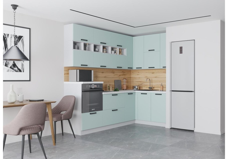 Кухня Ройс лазурь софт