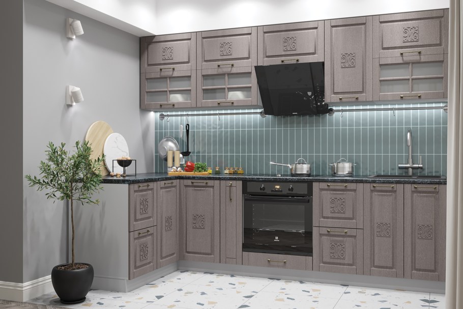 Кухня Гарда Вуд патина ДСВ