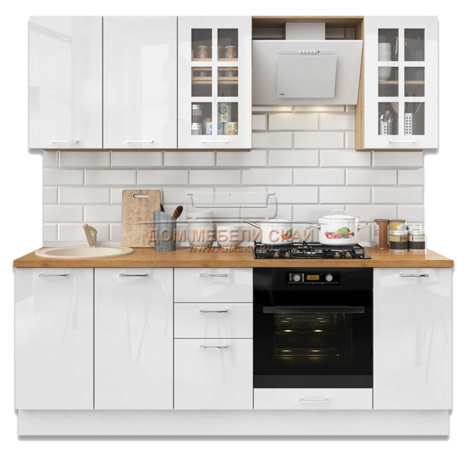 Кухня Модерн 2200, кофе глянец