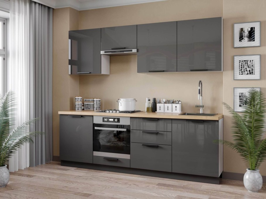 Кухня Герда антрацит