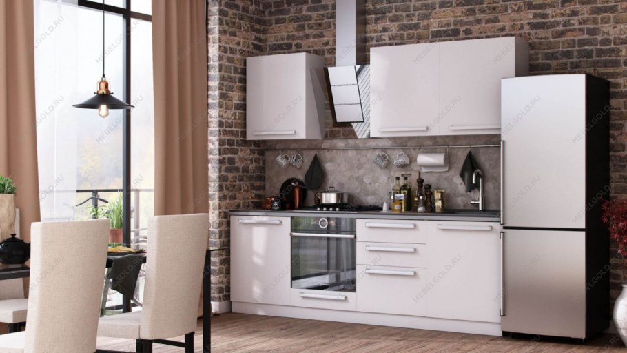 Кухня Герда белый глянец любимый дом