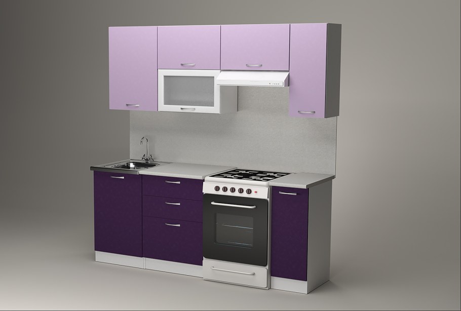 Кухонный гарнитур прямо