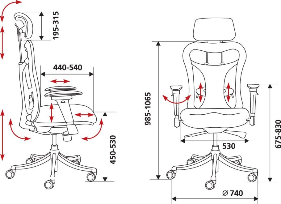 Кресло руководителя Бюрократ Ch-999asx