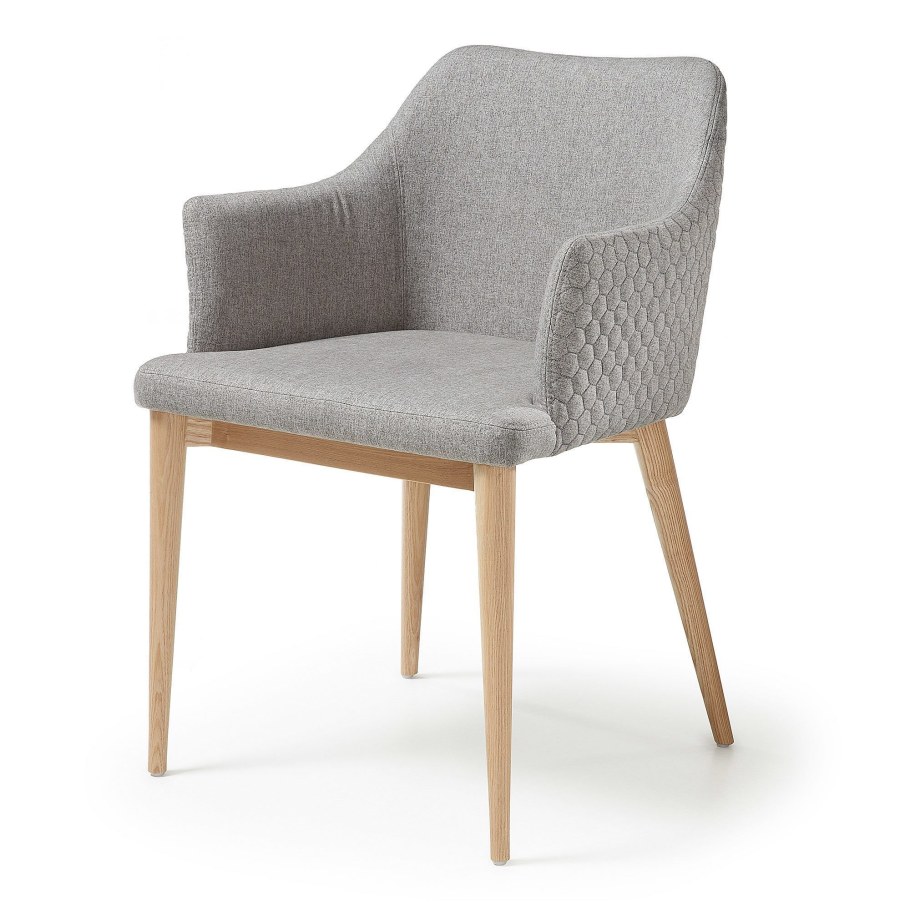Стул Danai серый тканевый