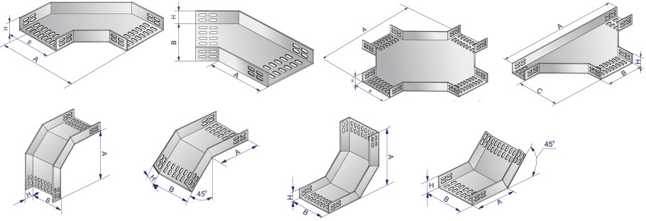 Соединители лотков 100х50 ДКС