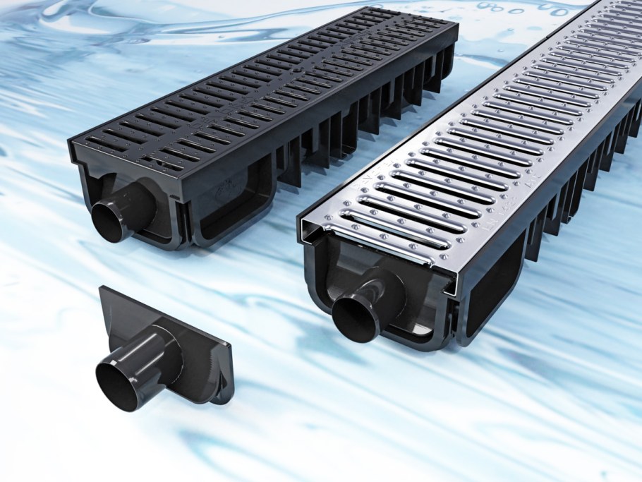 Водоотводный лоток ф100 l=4м