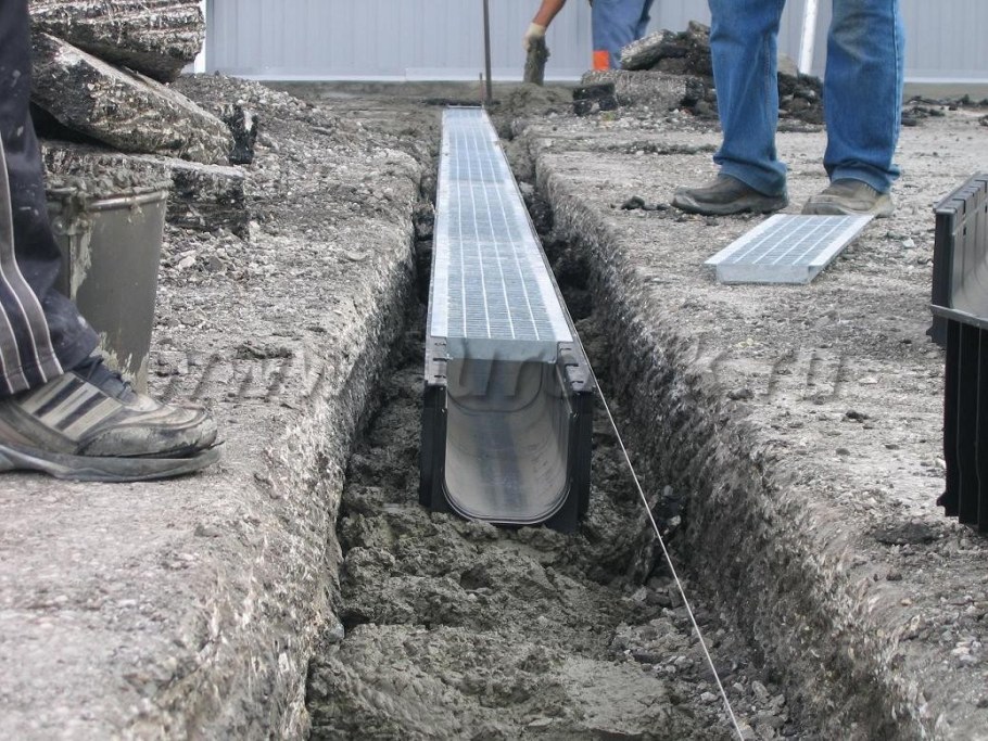 Дренажная система лоток водоотводный