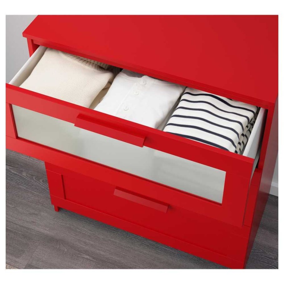 Комод икеа brimnes красный