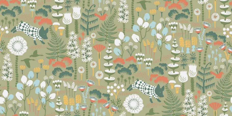 Шведские обои Borastapeter, коллекция Wonderland by Hanna Werning, артикул 1459