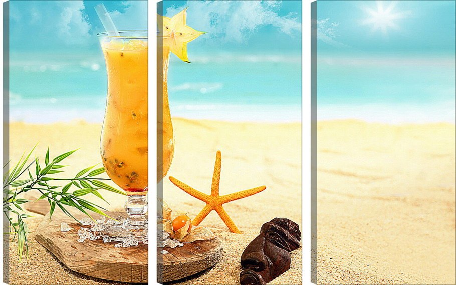 Море пляж коктейль