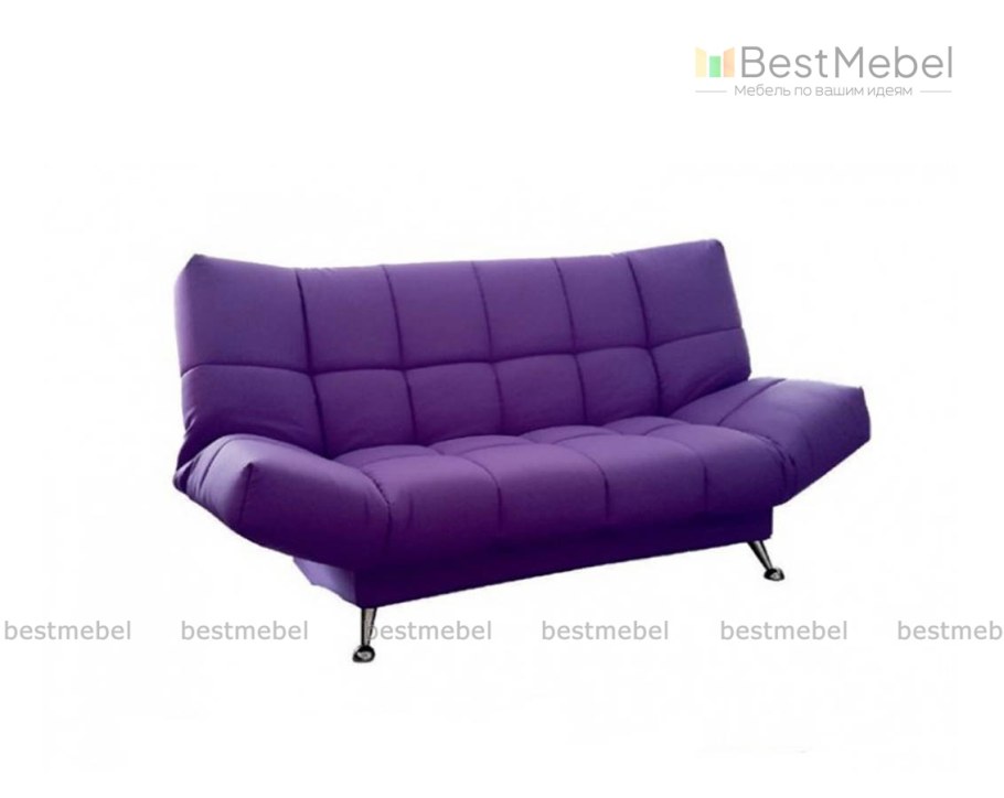 Диван книжка без подлокотников фиолетовый