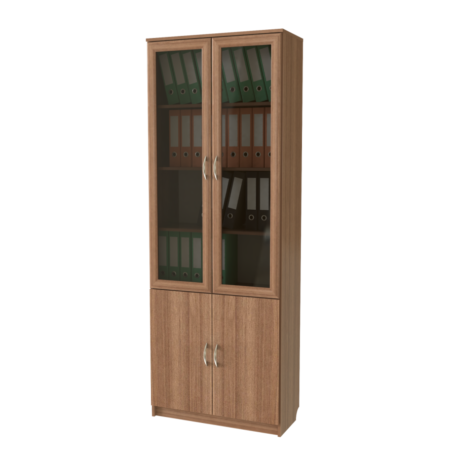 Шкаф офисный со стеклом шв-53 ольха Арго