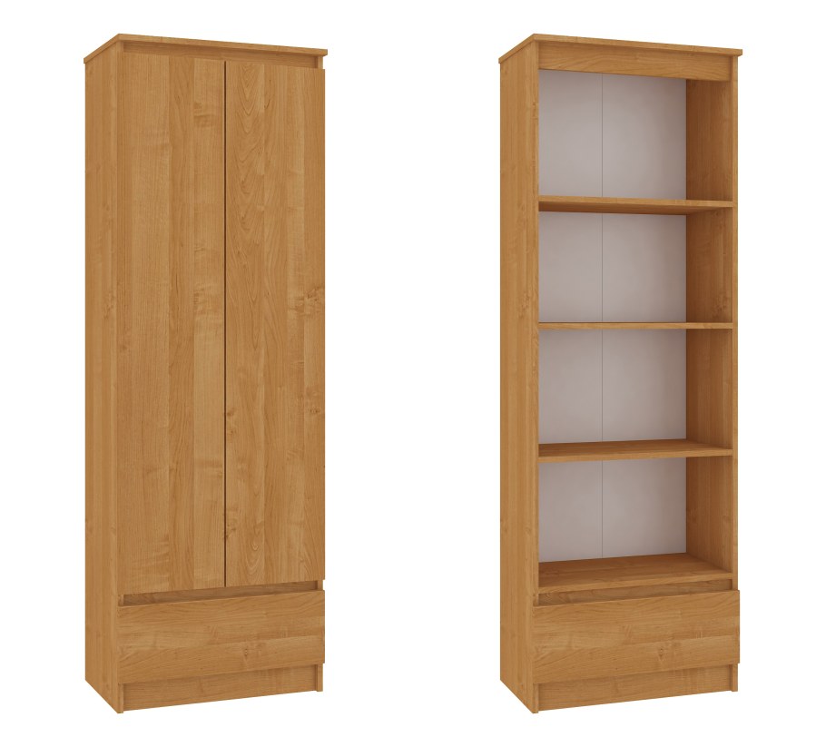 Шкаф книжный д-129 ольха