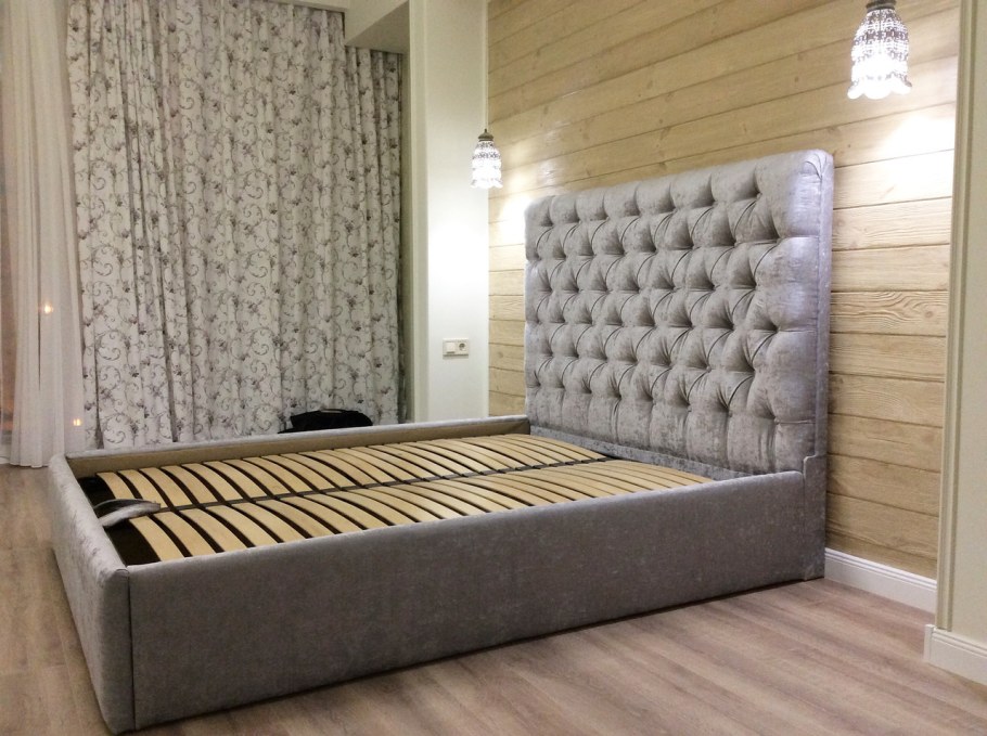 Кровать 160х200 каретная стяжка