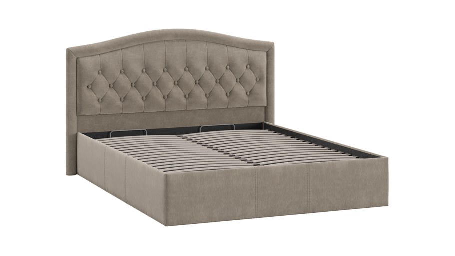 Элис кровать велюр графит ТРИЯ