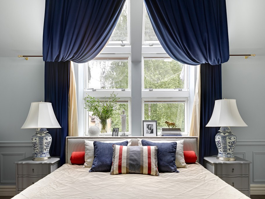 Шторы в спальню в современном