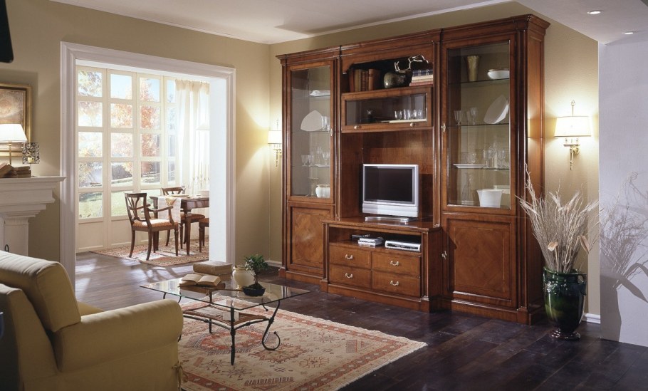 Гостиная дерево классика