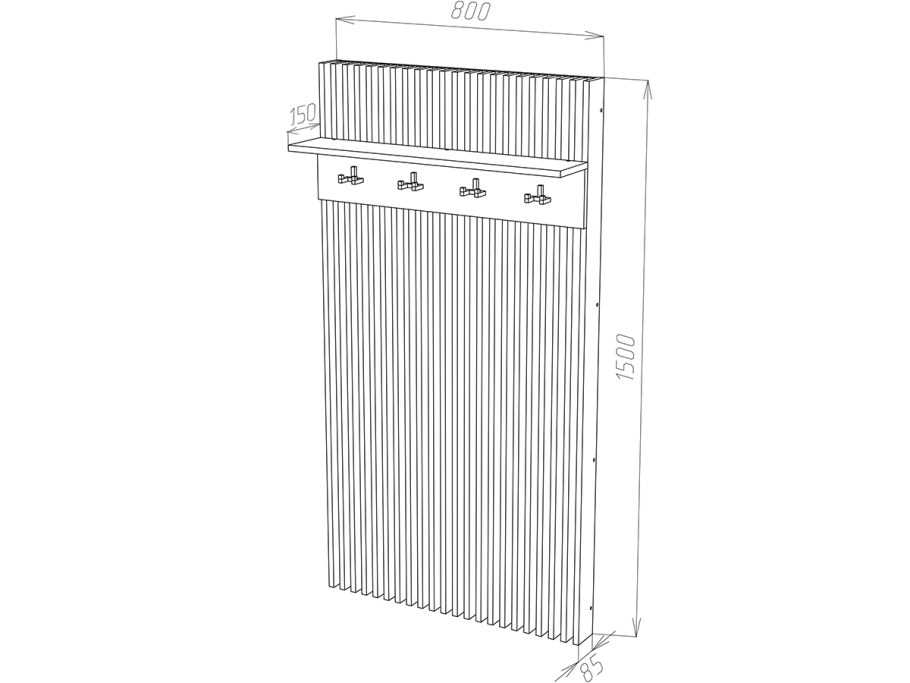 Stil fabrika вешалка Гринвич в-3