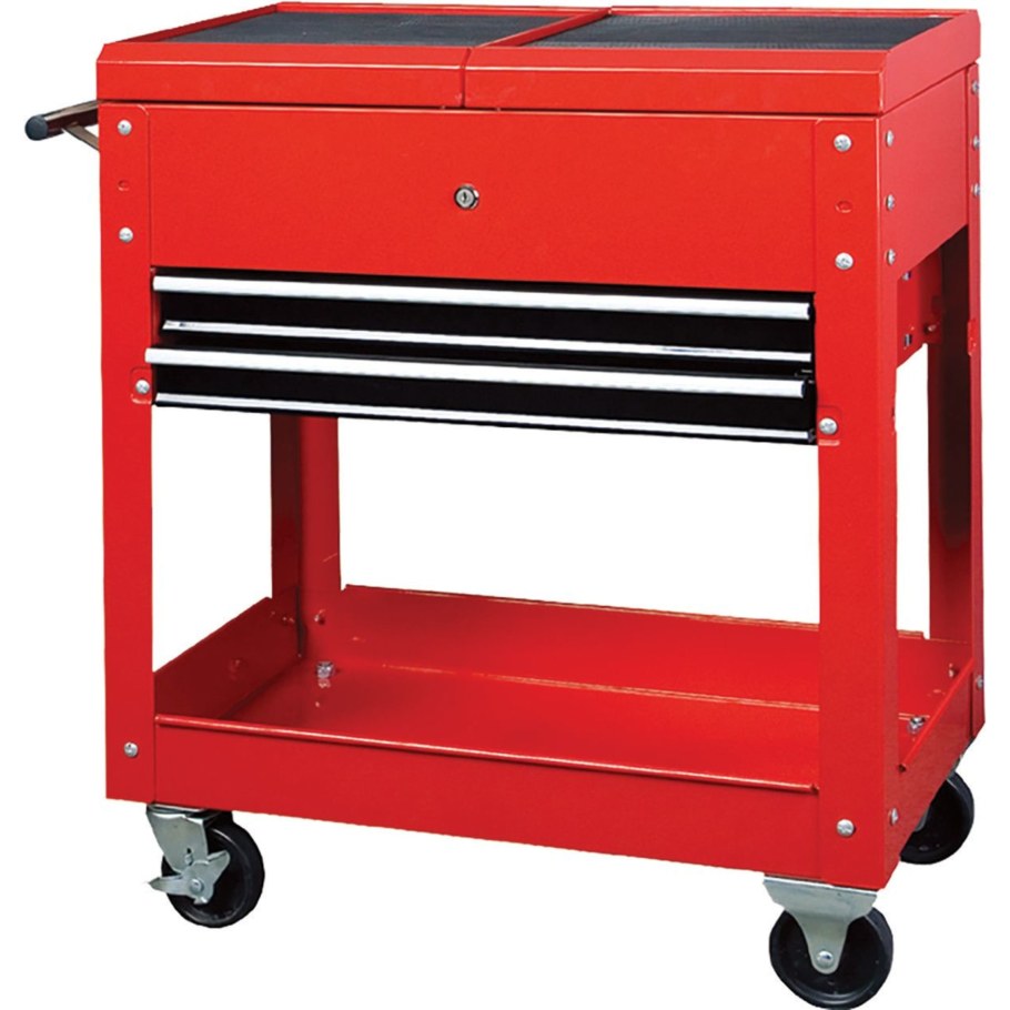 Тележка 87432-5c 173 пр. 5 полок красная с инструментом King Tony