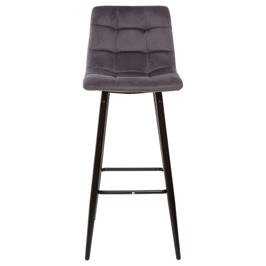 Стул полубарный uno, бархат коричневый 11