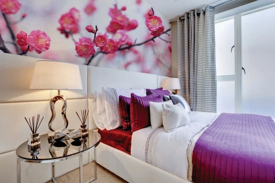 Спальня в весенних тонах