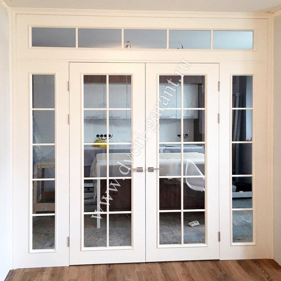 Раздвижные двери с фрамугой межкомнатные
