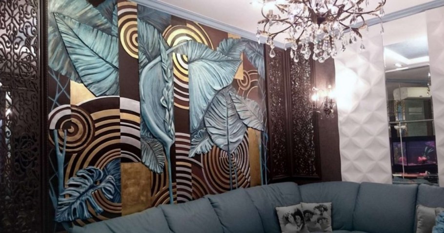 Роспись стен в интерьере