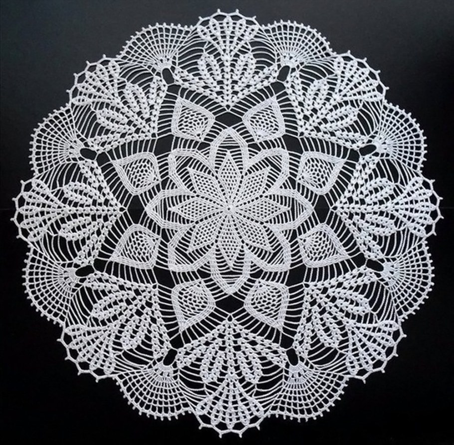 Ажурные салфетки крючком