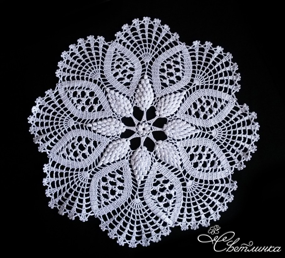 Вязаные салфетки крючком