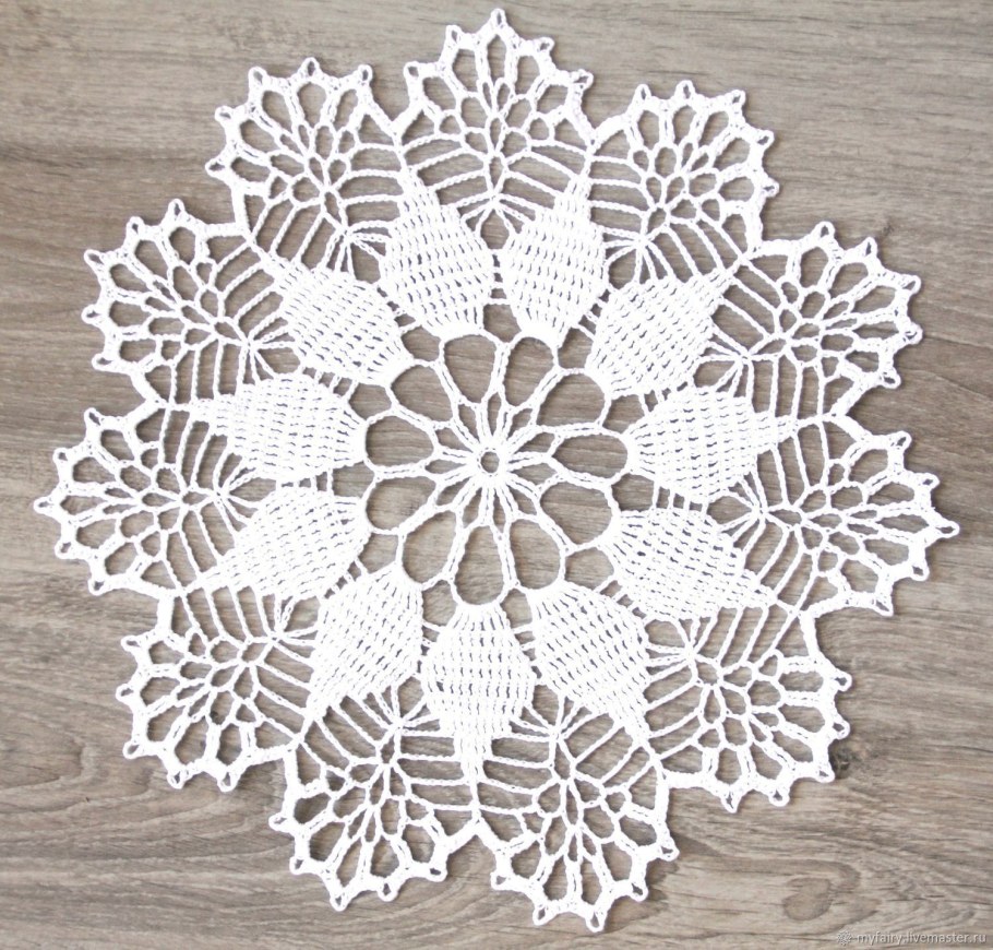 Вязаные салфетки крючком