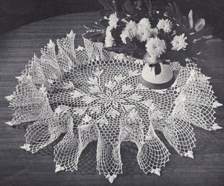 Vintage Doily Crochet скатерть крючком