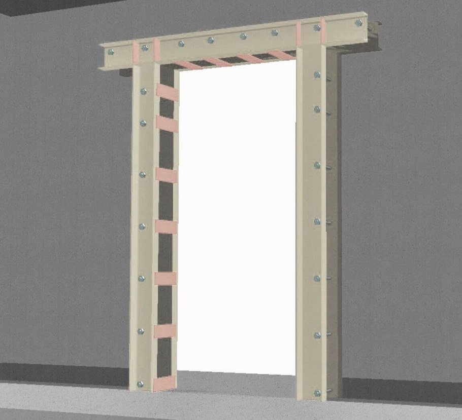 Обрамление проема в несущей стене