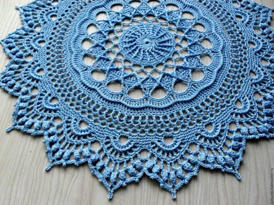 Вязаные салфетки крючком