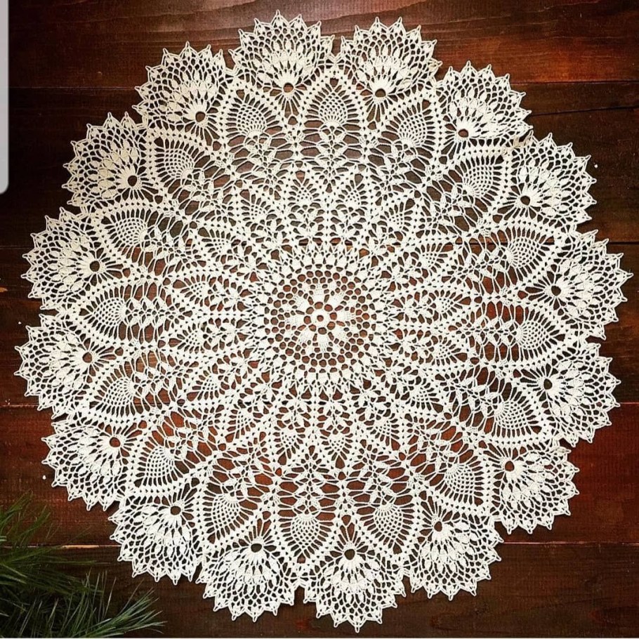Ажурные салфетки крючком