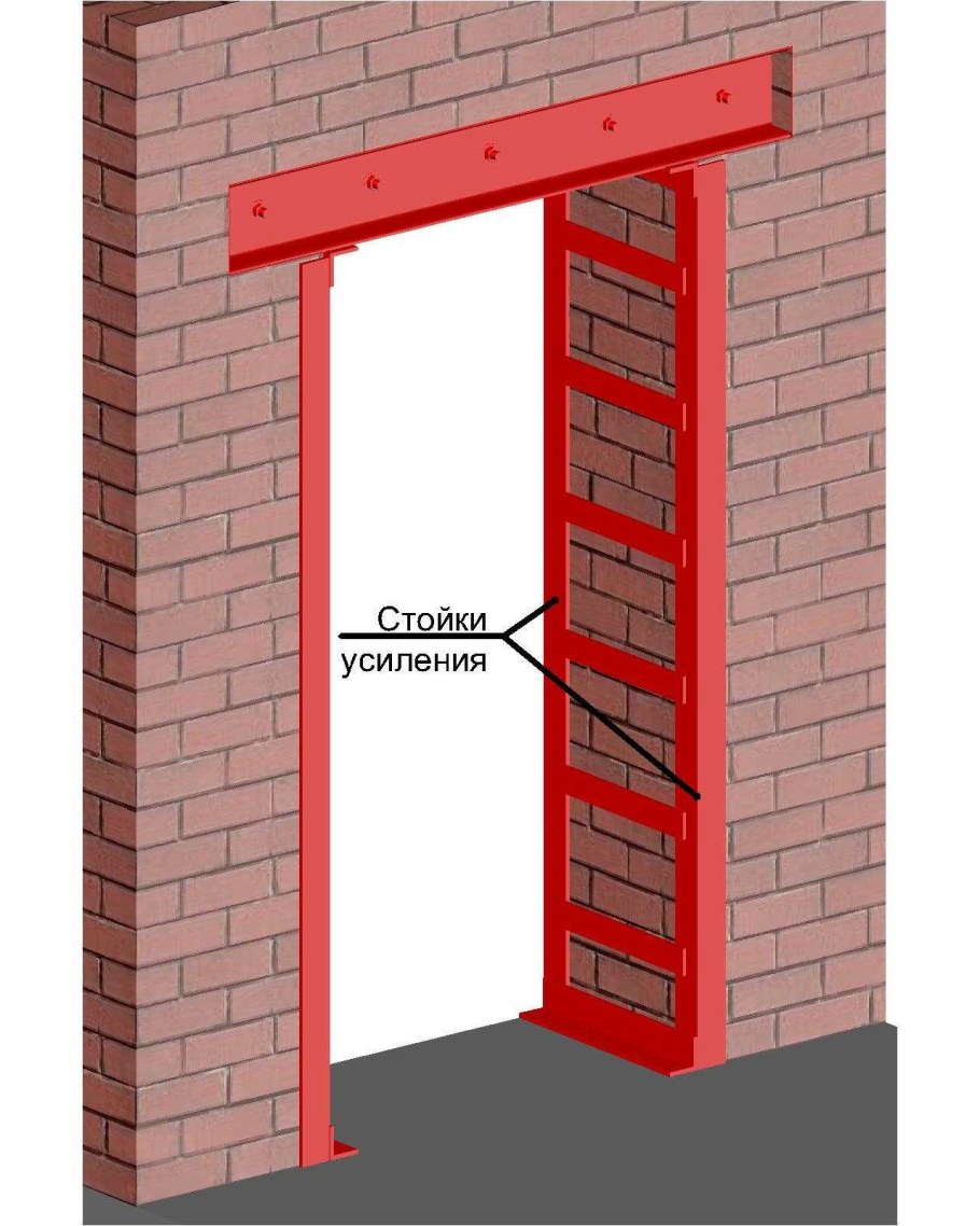Стальные перемычки проема стена 120 мм