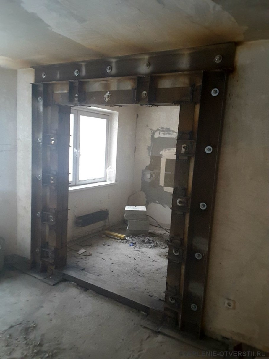 Усиление проема в несущей стене