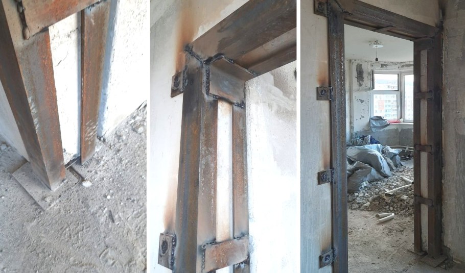 Усиление проема в ненесущей стене