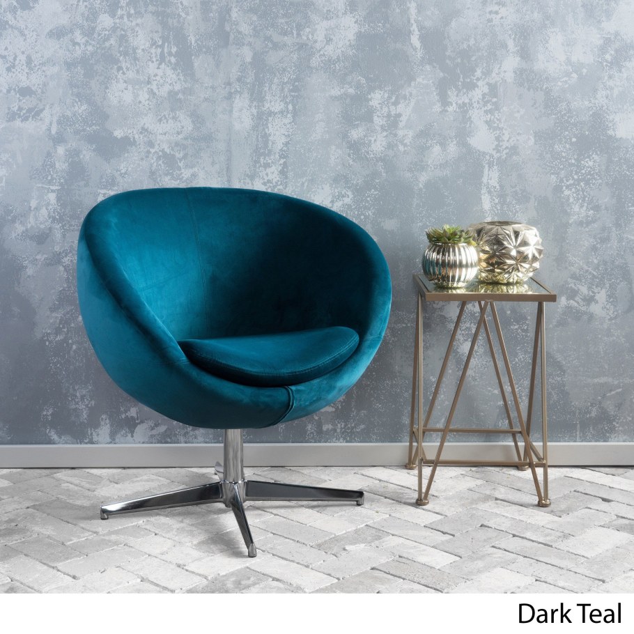 Isla Teal Velvet офисное кресло